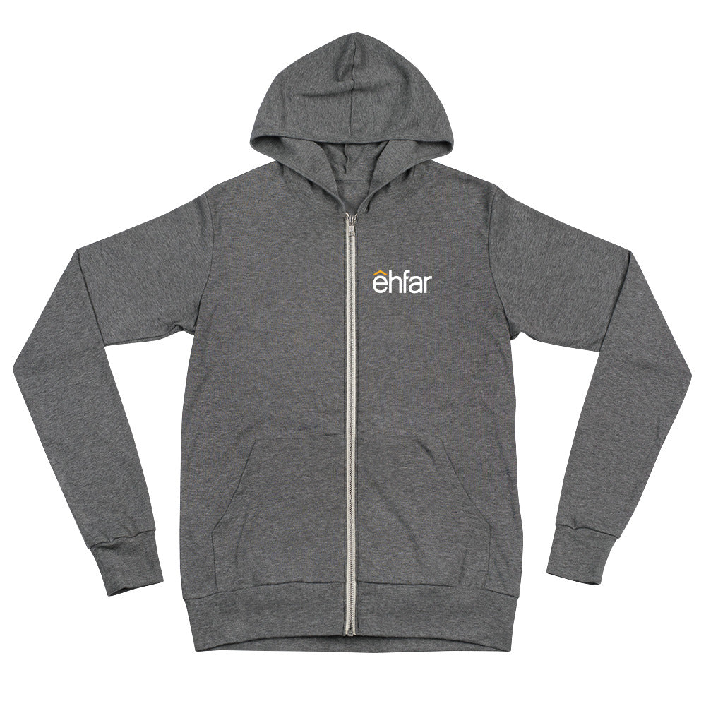 ehfar Unisex zip hoodie