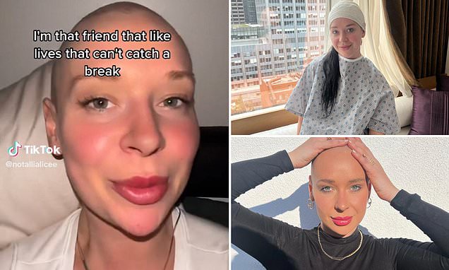Aspiring actress, 30, diagnosed with brain tumor after homeless man punched her is hit by a car